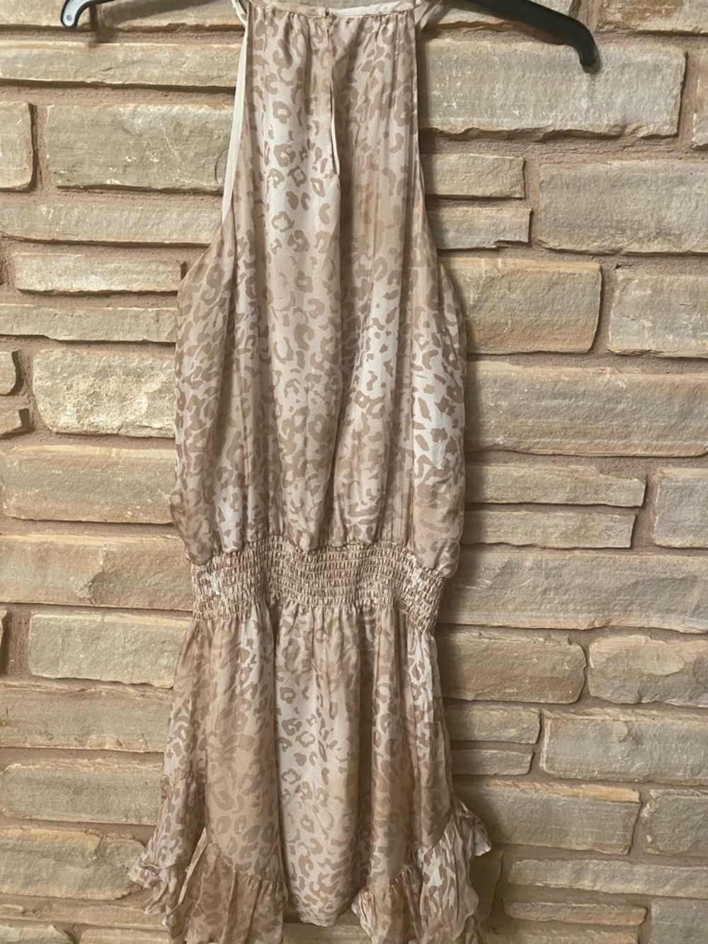 Ramy Brook Beige Animal Print Mini Dress Size M - Picture 8 of 12